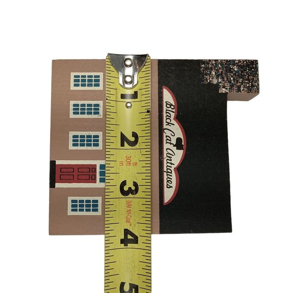 Cat's Meow Village Series VII Black Cat Antiques Building Signed Faline 1989 - Picture 6 of 7